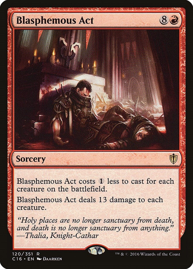 Blasphemous Act (120) [C16] - MTG Single