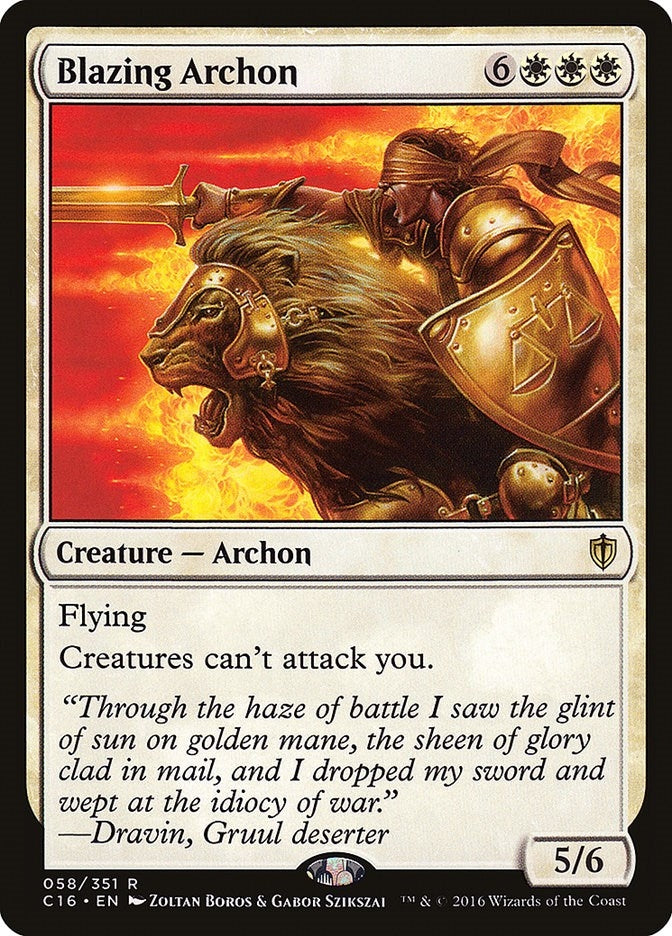 Blazing Archon (58) [C16] - MTG Single