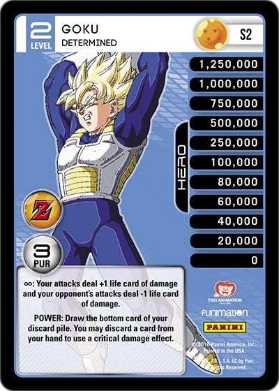 Goku - Determined (Rainbow Parallel Foil) (2) [AWA] - Dragon Ball Z TCG Single