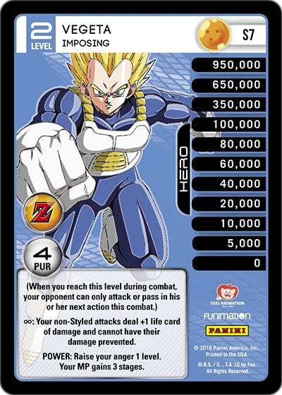 Vegeta - Imposing (High Tech Foil) (7) [AWA] - Dragon Ball Z TCG Single