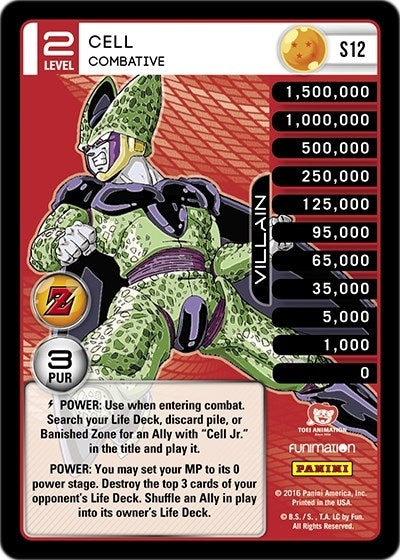 Cell - Combative (High Tech Foil) (12) [AWA] - Dragon Ball Z TCG Single