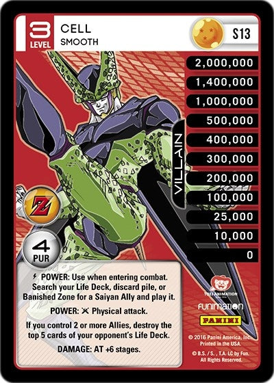 Cell - Smooth (Rainbow Parallel Foil) (13) [AWA] - Dragon Ball Z TCG Single