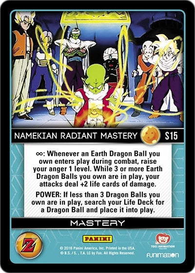 Namekian Radiant Mastery (High Tech Foil) (15) [AWA] - Dragon Ball Z TCG Single