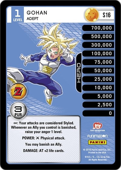 Gohan - Adept (Rainbow Parallel Foil) (16) [AWA] - Dragon Ball Z TCG Single
