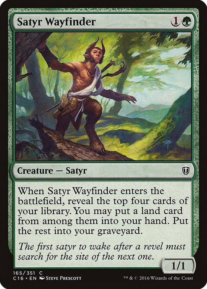 Satyr Wayfinder (165) [C16] - MTG Single