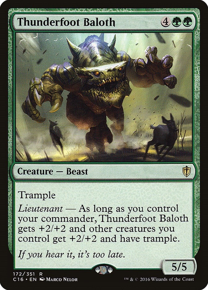 Thunderfoot Baloth (172) [C16] - MTG Single