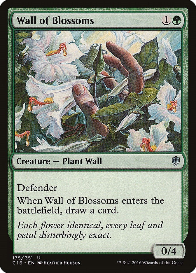 Wall of Blossoms (175) [C16] - MTG Single