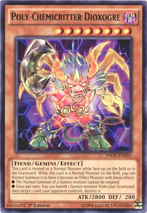 Poly-Chemicritter Dioxogre (26) (INOV) - YuGiOh Single