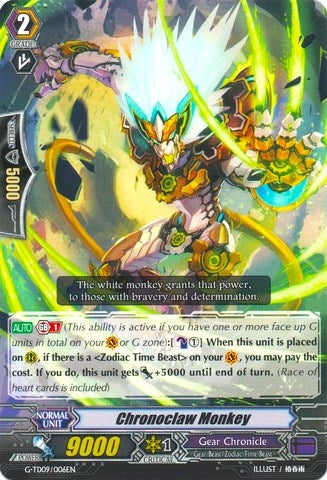 Chronoclaw Monkey (9006) [G-TD09] - Cardfight Vanguard Single