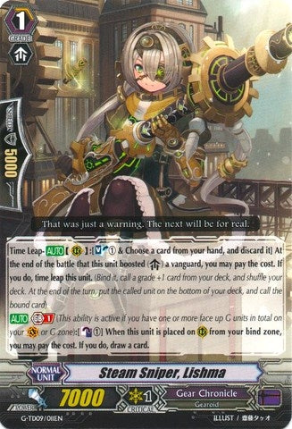 Steam Sniper Lishma (9011) [G-TD09] - Cardfight Vanguard Single