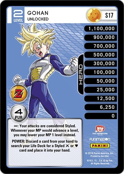 Gohan - Unlocked (High Tech Foil) (17) [AWA] - Dragon Ball Z TCG Single