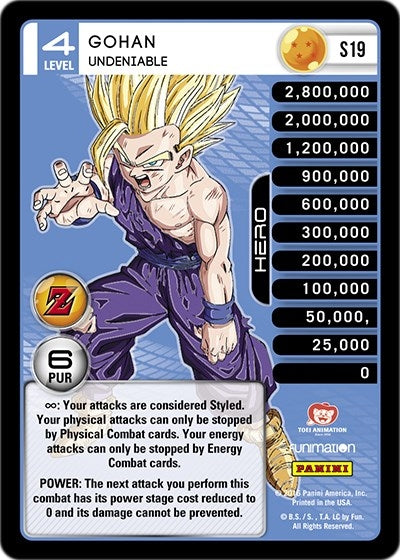 Gohan - Undeniable (Rainbow Parallel Foil) (19) [AWA] - Dragon Ball Z TCG Single