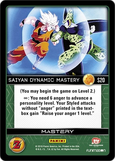Saiyan Dynamic Mastery (Rainbow Parallel Foil) (20) [AWA] - Dragon Ball Z TCG Single