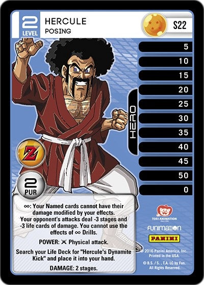Hercule - Posing (High Tech Foil) (22) [AWA] - Dragon Ball Z TCG Single