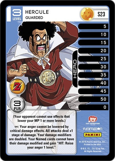 Hercule - Guarded (Rainbow Parallel Foil) (23) [AWA] - Dragon Ball Z TCG Single
