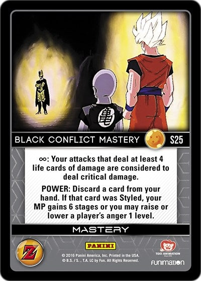 Black Conflict Mastery (High Tech Foil) (25) [AWA] - Dragon Ball Z TCG Single