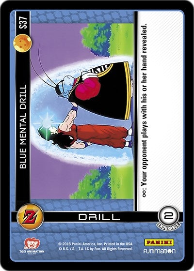 Blue Mental Drill (37) [AWA] - Dragon Ball Z TCG Single