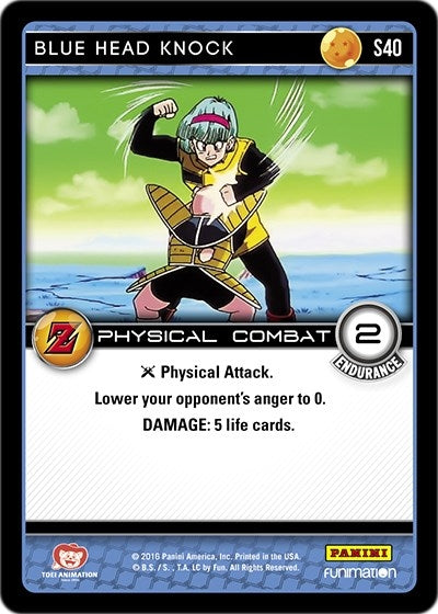 Blue Head Knock (40) [AWA] - Dragon Ball Z TCG Single