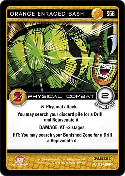 Orange Enraged Bash (56) [AWA] - Dragon Ball Z TCG Single