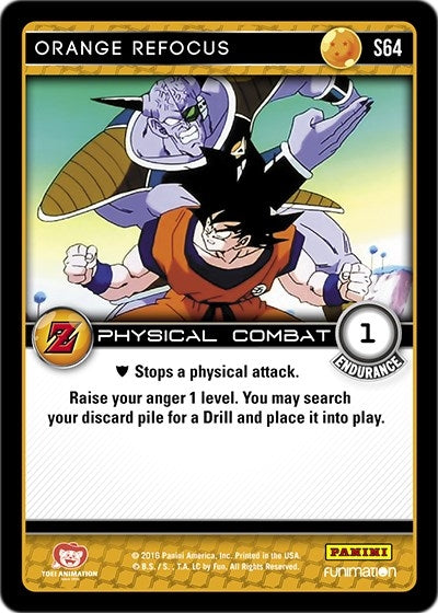 Orange Refocus (64) [AWA] - Dragon Ball Z TCG Single