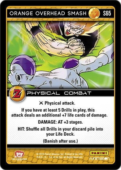 Orange Overhead Smash (65) [AWA] - Dragon Ball Z TCG Single