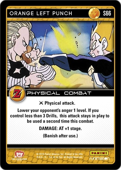 Orange Left Punch (66) [AWA] - Dragon Ball Z TCG Single