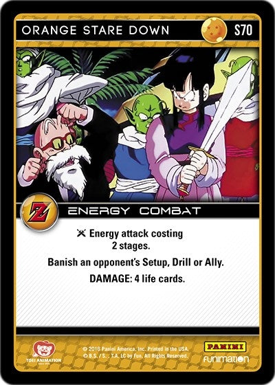 Orange Stare Down (70) [AWA] - Dragon Ball Z TCG Single