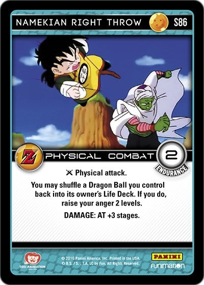 Namekian Right Throw (86) [AWA] - Dragon Ball Z TCG Single