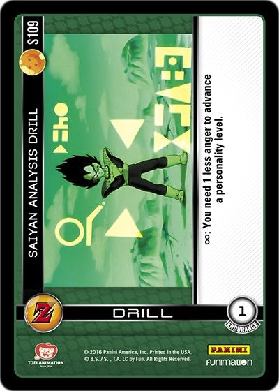 Saiyan Analysis Drill (109) [AWA] - Dragon Ball Z TCG Single