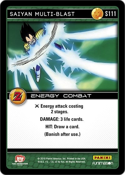 Saiyan Multi-Blast (111) [AWA] - Dragon Ball Z TCG Single