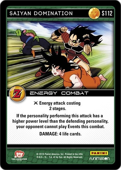 Saiyan Domination (112) [AWA] - Dragon Ball Z TCG Single