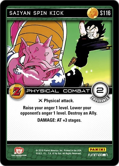 Saiyan Spin Kick (116) [AWA] - Dragon Ball Z TCG Single