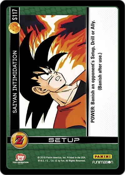 Saiyan Intimidation (117) [AWA] - Dragon Ball Z TCG Single