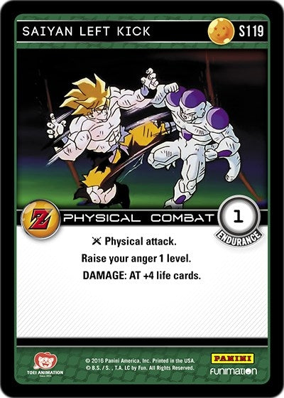 Saiyan Left Kick (119) [AWA] - Dragon Ball Z TCG Single
