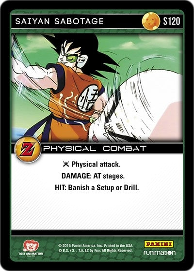 Saiyan Sabotage (120) [AWA] - Dragon Ball Z TCG Single
