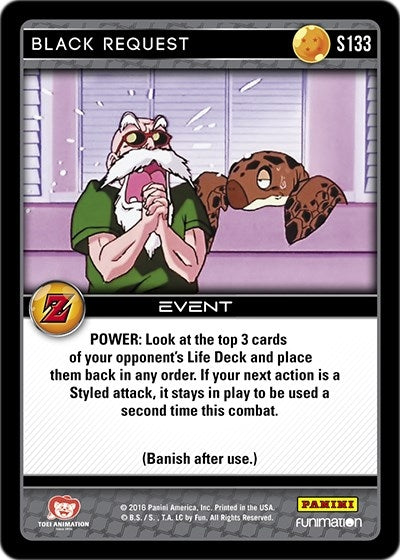 Black Request (133) [AWA] - Dragon Ball Z TCG Single
