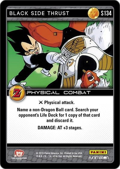 Black Side Thrust (134) [AWA] - Dragon Ball Z TCG Single