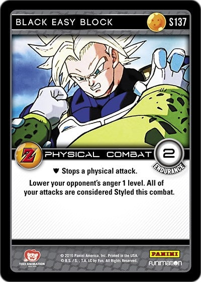 Black Easy Block (137) [AWA] - Dragon Ball Z TCG Single