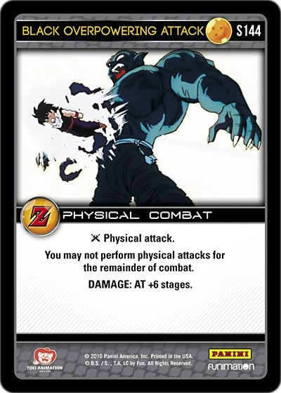 Black Overpowering Attack (144) [AWA] - Dragon Ball Z TCG Single