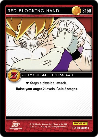 Red Blocking Hand (150) [AWA] - Dragon Ball Z TCG Single