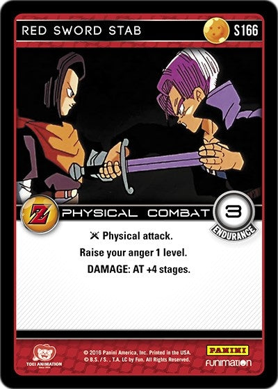 Red Sword Stab (166) [AWA] - Dragon Ball Z TCG Single