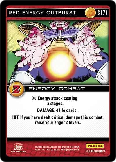 Red Energy Outburst (171) [AWA] - Dragon Ball Z TCG Single