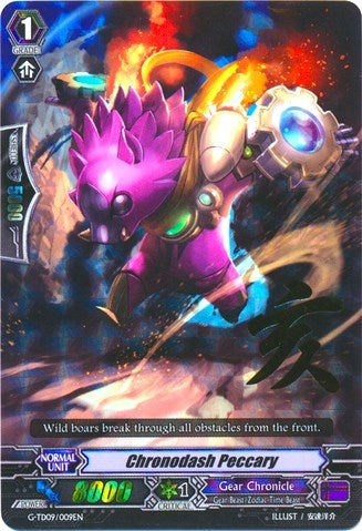 Chronodash Peccary (RRR Foil) (9009) [G-TD09] - Cardfight Vanguard Single