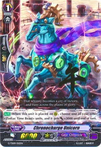 Chronocharge Unicorn (RRR Foil) (9012) [G-TD09] - Cardfight Vanguard Single