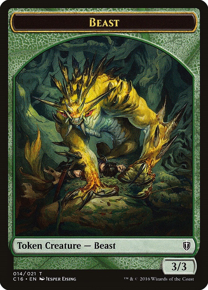 Beast // Ogre Double-Sided Token (0) [C16] - MTG Single