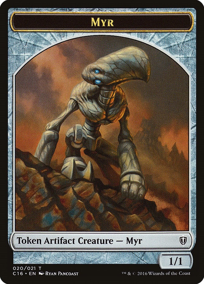 Myr // Bird (002) Double-Sided Token (0) [C16] - MTG Single