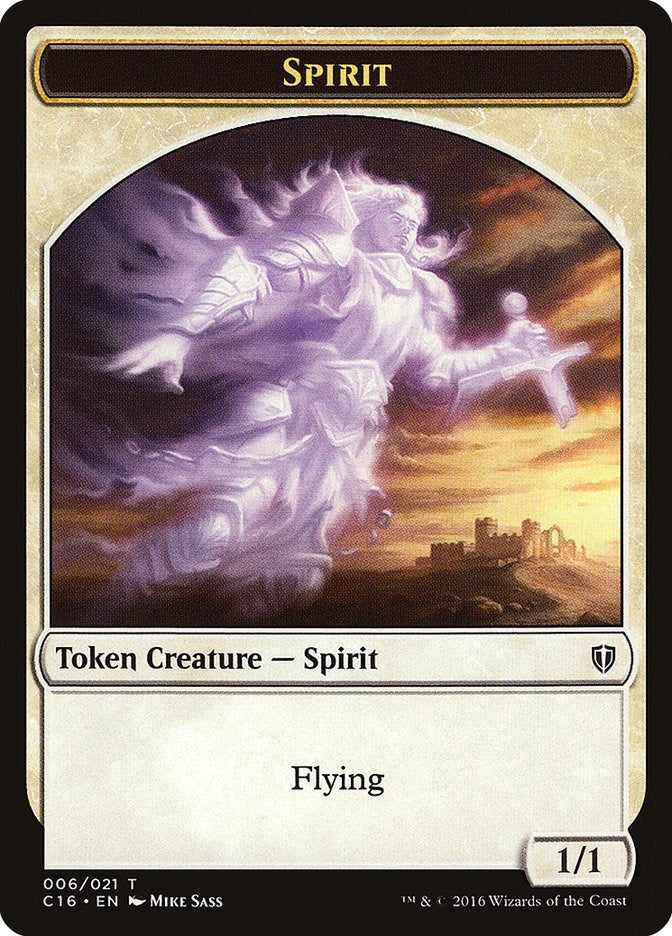 Spirit (006) // Bird (002) Double-Sided Token (0) [C16] - MTG Single