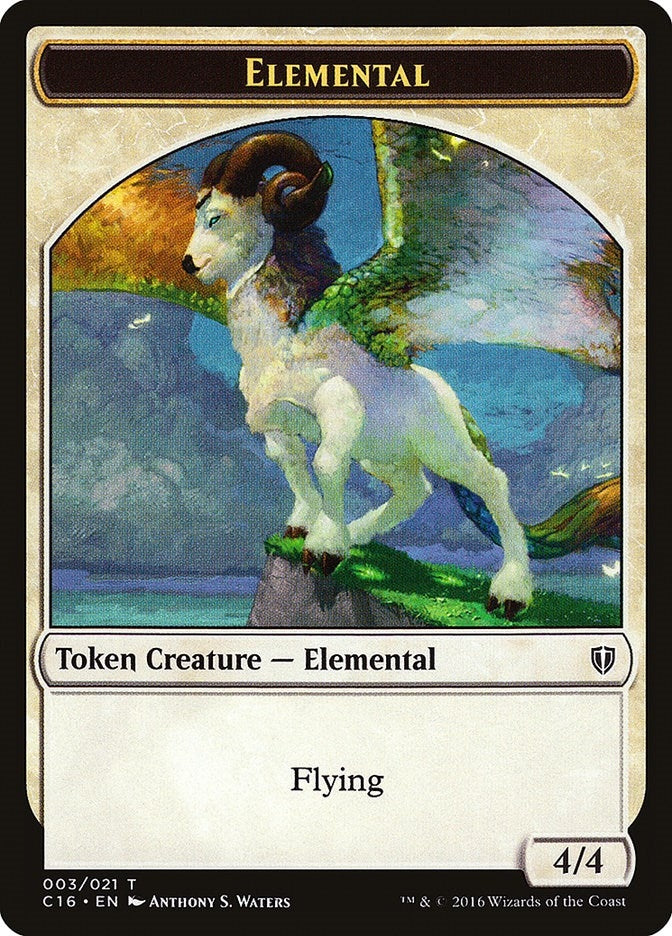 Elemental // Soldier Double-Sided Token (0) [C16] - MTG Single