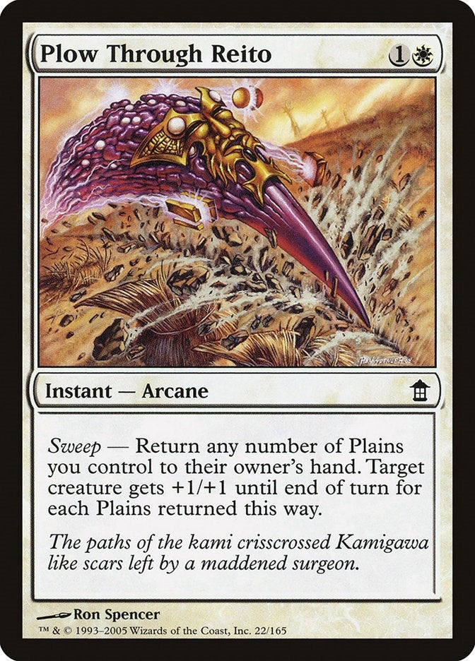 Plow Through Reito (22) [SOK] - MTG Single
