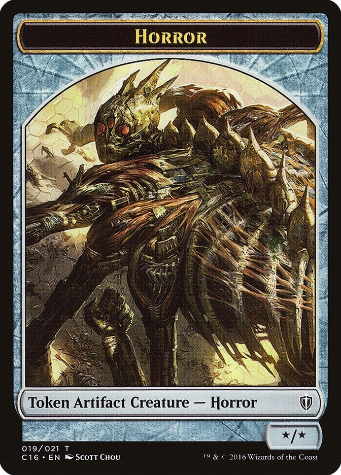 Horror // Thopter Double-Sided Token (0) [C16] - MTG Single